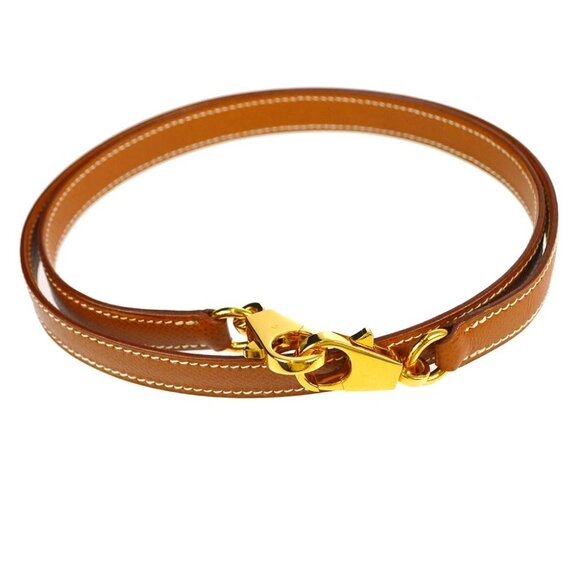 Hermes Shoulder Strap For Kelly Veau Greine Courchevel Brown 89906 - Picture 1 of 5